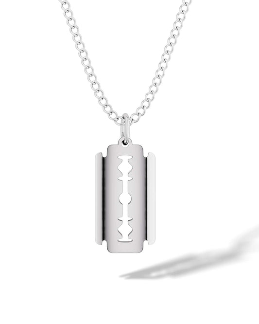 Razor Blade Pendant Necklace